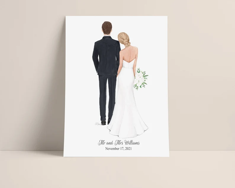 Personalized Artwork As Wedding Gifts