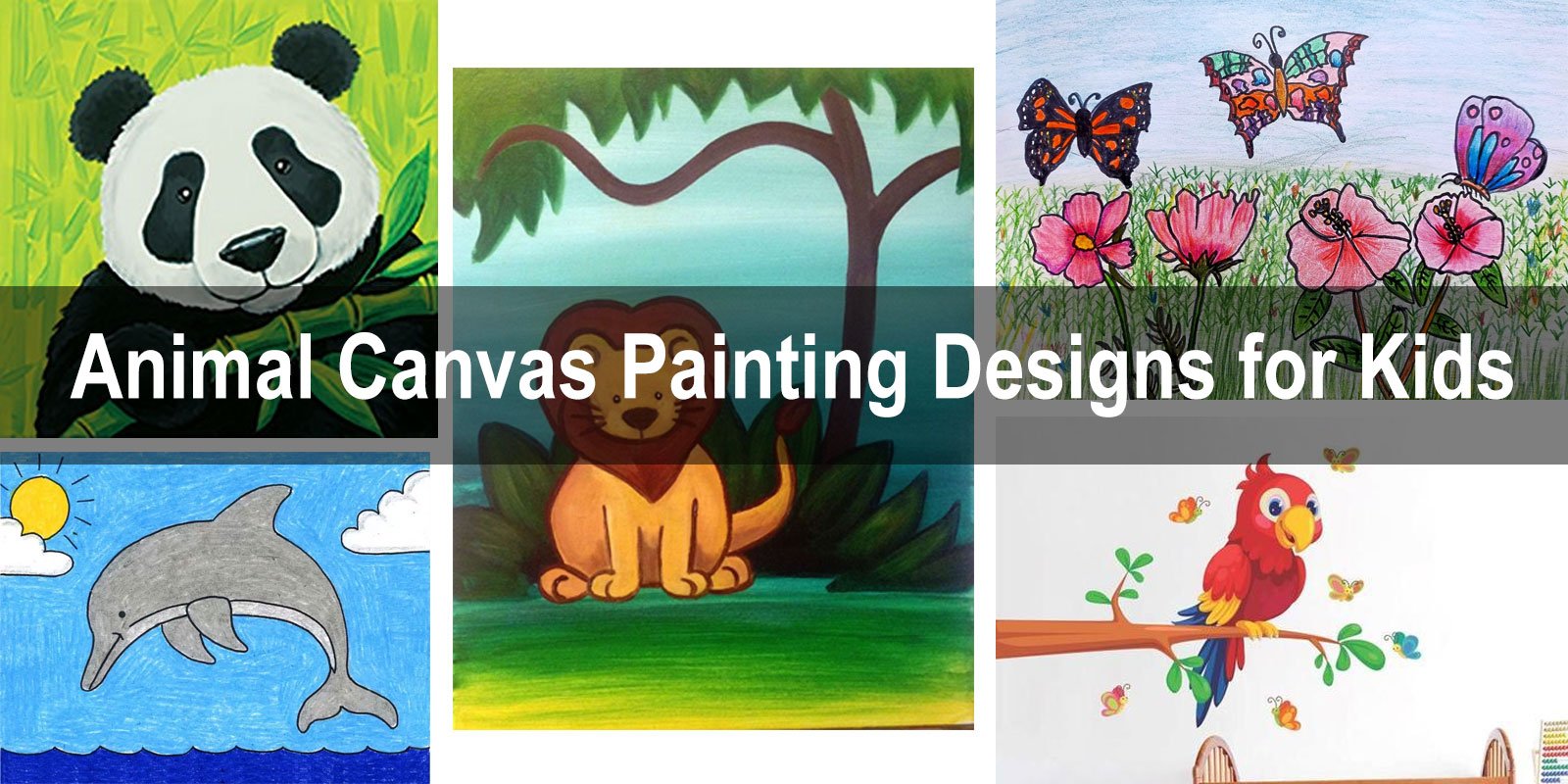 Animal Canvas Painting Designs for Kids